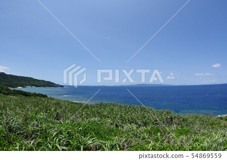 從沖繩石垣島的Ogakizaki（Oganzaki）可以看到西表島 54869559