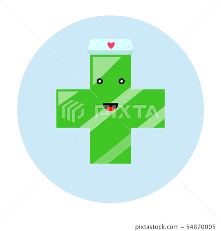 Smile green pharmacy logo. 54870005