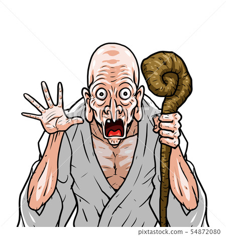 White Kimono Left Cane Right Par 54872080