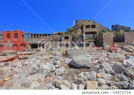 [Nagasaki Prefecture] Gunkanjima under sunny weather 54872716