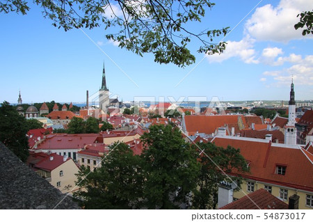 Cityscape from Kohotuoza Observatory in Tallinn Toompea Cityscape from Kohotuoza Observatory in Tallinn Toompea 54873017