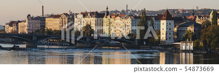 Prague at sunrise Prague at sunrise 54873669