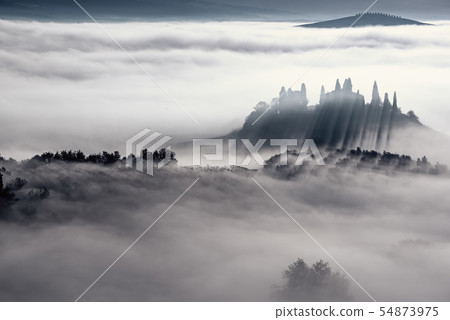 Drowned in the fog 54873975