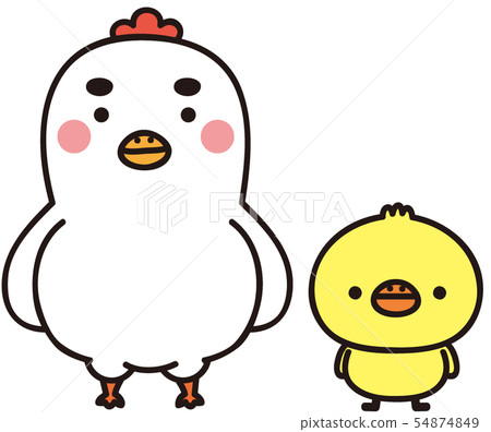 Chickens and chicks 54874849