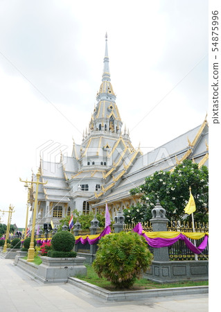 Temple "Wat Sathorn" in Chachongsao Province, Thailand Temple "Wat Sathorn" in Chachongsao Province, Thailand 54875996