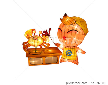 Decorate the variety lanterns in the night park Decorate the variety lanterns in the night park 54876103