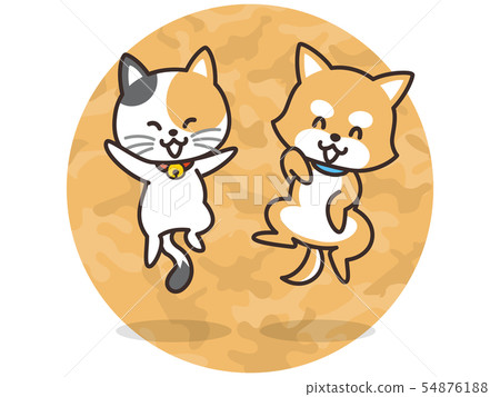 Jumping dogs and cats Jumping dogs and cats 54876188