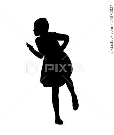 a girl body silhouette vector a girl body silhouette vector 54876824