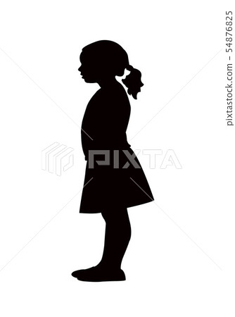 a girl body silhouette vector a girl body silhouette vector 54876825