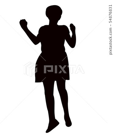 a girl body silhouette vector a girl body silhouette vector 54876831