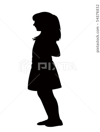 a girl body silhouette vector a girl body silhouette vector 54876832