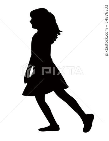 a girl body silhouette vector a girl body silhouette vector 54876833