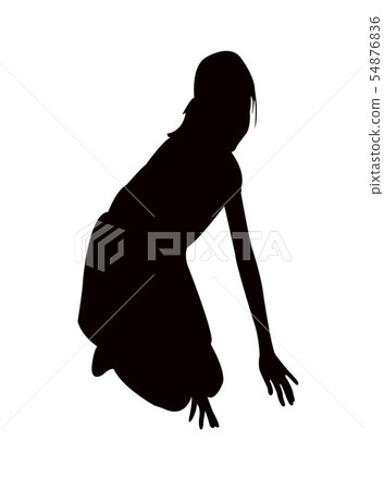 a girl body silhouette vector a girl body silhouette vector 54876836