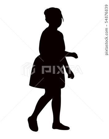 a girl body silhouette vector a girl body silhouette vector 54876839