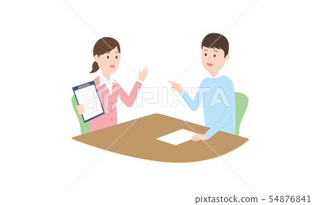 Image of contract, consultation and meeting of men and women Image of contract, consultation and meeting of men and women 54876841