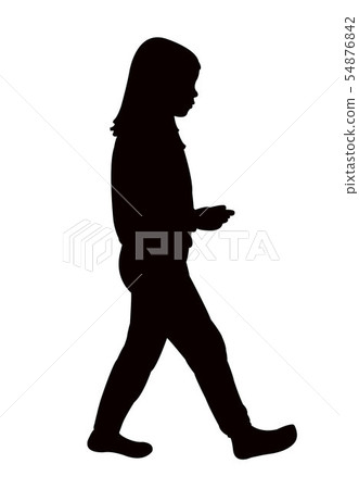 a girl body silhouette vector a girl body silhouette vector 54876842