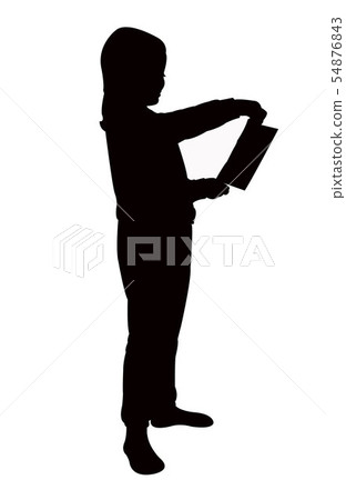 a girl body silhouette vector a girl body silhouette vector 54876843