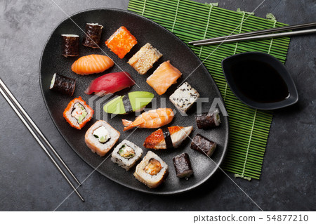 Japanese sushi set 54877210