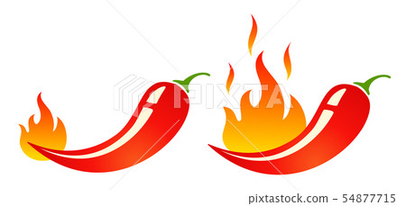 Mild and hot chilli pepper Mild and hot chilli pepper 54877715
