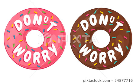 Vector illustration of sweet donut. Vector illustration of sweet donut. 54877716