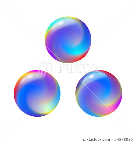 Abstract color round forms set. Gradient fluid 54878080