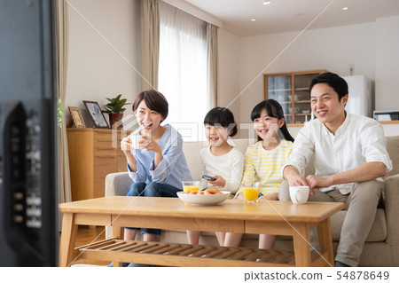 父母和孩子的生活電視家庭形象 54878649