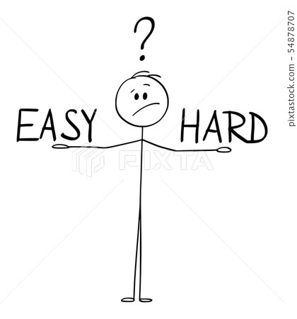 Vector Cartoon of Man or Businessman Deciding... - Stock Illustration  [54878707] - PIXTA