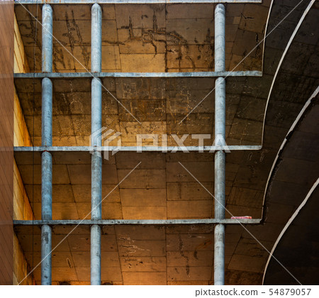 Monolith building conctruction - base structure of floors and celling with pillars Monolith building conctruction - base structure of floors and celling with pillars 54879057