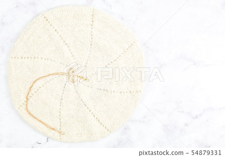 Vintage Rose Gold Fine Filigree Pendant With Blue 54879331