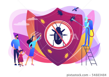 Home pest insects control concept vector illustration 54883484