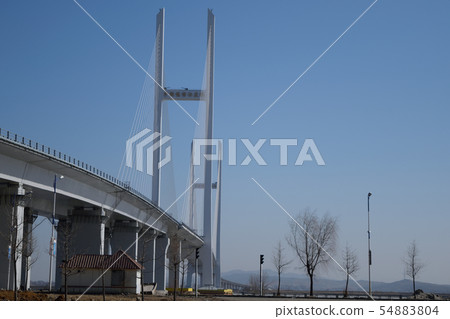 新宿Midori Ohashi橋,丹東,中國 新宿Midori Ohashi橋,丹東,中國 54883804