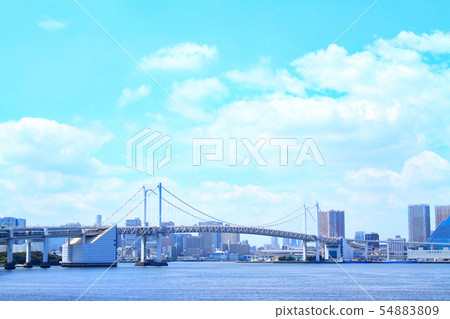 東京彩虹橋及其周圍的風景 東京彩虹橋及其周圍的風景 54883809
