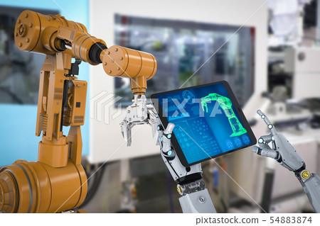 robot in factory robot in factory 54883874