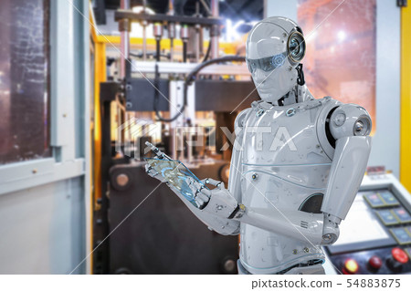 robot in factory robot in factory 54883875