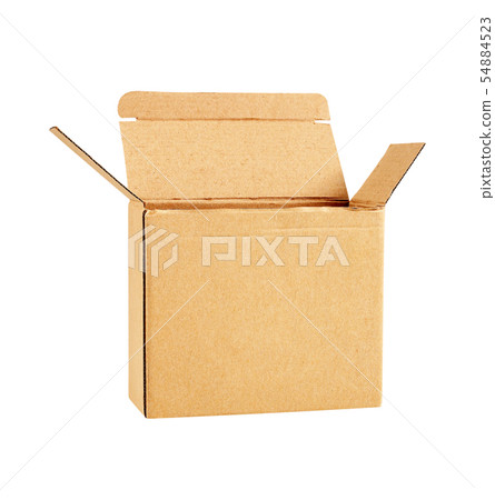 cardboard box, isolated on white background cardboard box, isolated on white background 54884523