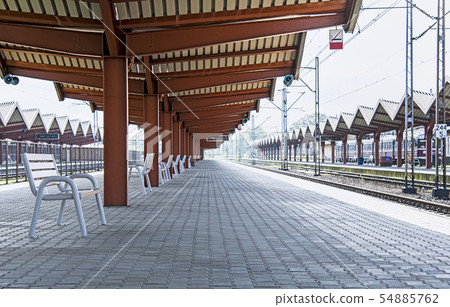 station in the evening 54885762