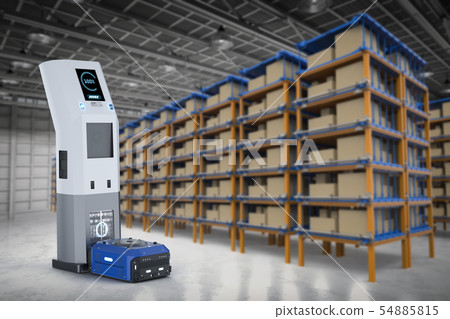 warehouse robot charge at station 54885815
