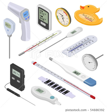 Thermometer vector tempering measurement celsius fahrenheit scale cold hot degree weather Thermometer vector tempering measurement celsius fahrenheit scale cold hot degree weather 54886392