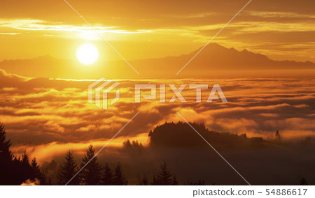 sunrise and Mt. Baker 54886617