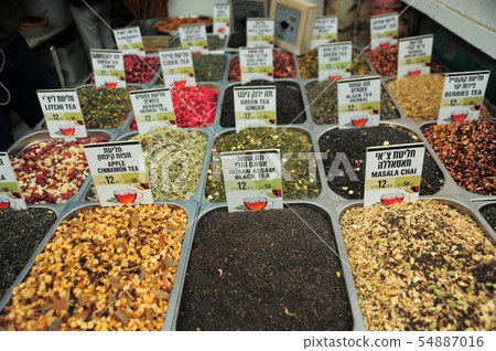 Tea in Mahane Yehuda Market 54887016