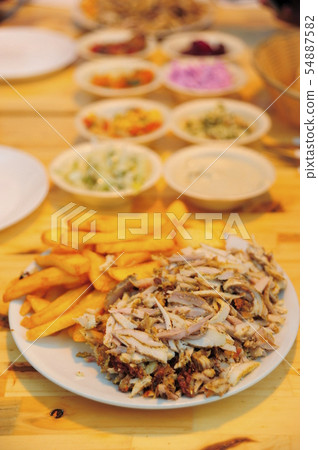 close shot of food Mahane Yehuda Market 54887582