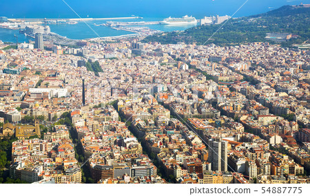 Residential area of Barcelona in Spain 54887775