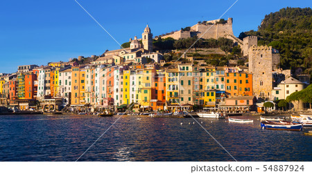 Image of Portovenere in La Spezia of Italy Image of Portovenere in La Spezia of Italy 54887924