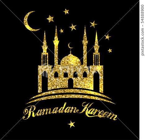 Ramadan Kareem or Eid mubarak greeting background 54888900