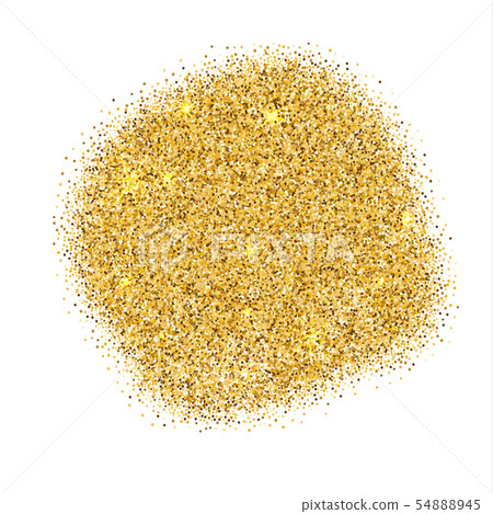 Gold sparkles on white background. Gold glitter Gold sparkles on white background. Gold glitter 54888945