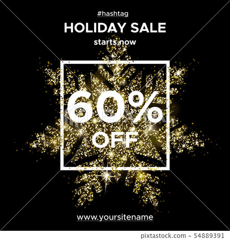 Gold glitter. Snowflake of sparks. Sale 50 Off Gold glitter. Snowflake of sparks. Sale 50 Off 54889391