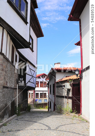 Medieval houses in old town Kaleici, Ankara, 54889519