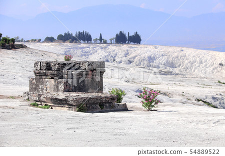 Stone sarcophagus in necropolis, Hierapolis, 54889522