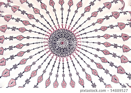 Dome painting in mausoleum of Suleiman the Dome painting in mausoleum of Suleiman the 54889527