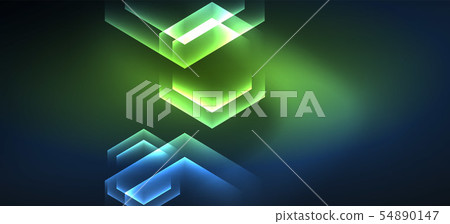 Neon shiny color lines background. Abstract colorful web template Geometric modern technology Neon shiny color lines background. Abstract colorful web template Geometric modern technology 54890147